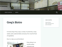 Tablet Screenshot of gregsbistro.com